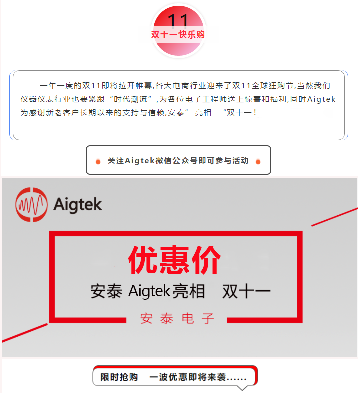 【鉅惠來(lái)襲】Aigtek功率放大器低價(jià)搶購！